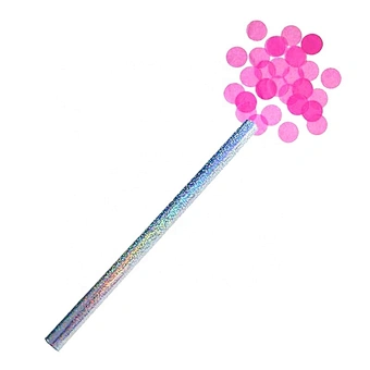 Gender reveal boy or girl baby shower Tissue round Confetti Wands Confetti Flick Sticks confetti stick for party decor