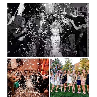 mix color metallic Confetti Wands Confetti Flick Stick confetti stick for wedding stage concept party festival shows
