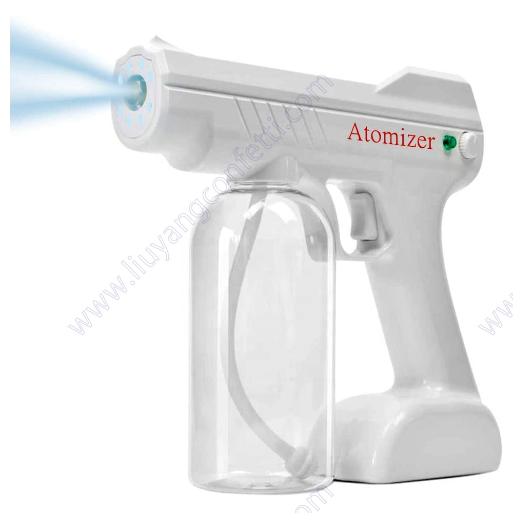 Blue Ray Nano Rechargeable Gun Disinfection Mist Hand Portable Sanitizer Disinfectant Liquid Automatic Spray Alcohol Sprayer