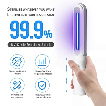 Sanitizing Wand Smart phone Usb Sanitizer Uvc Stick Portable Uv Sterilizer for Money Pacifier Pocket Robot Room Salon Bar
