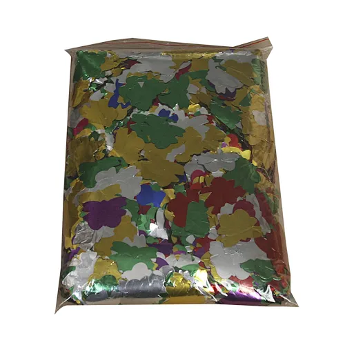 Flameproof colorfast metallic butterfly paper