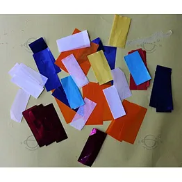 factory price  high quality 2x5 CM blue metallic  confetti paper with CE certificate paper for weeding and party