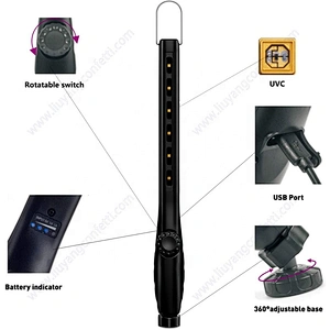 Disinfection Wireless Charger Cell Phone Box Light Sterilization Equipment Lamp Portable Uvc Wand Ultraviolet Uv Sterilizer