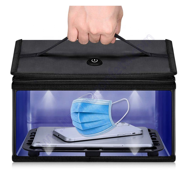 Factory Ultraviolet Disinfection Box Ozone Sterilization Efficiently Remove 99.99% Dirt Phone Wallet Uv Light Sanitizer Bag