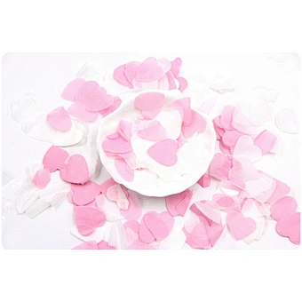 Cannon Biodegradable Tubes for Wedding Bags Decoration Eco Friendly Poppers Tissue flame proof white heart Wedding Confetti
