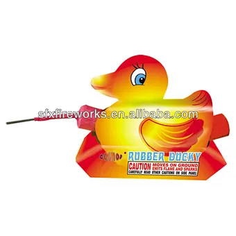 pequeños fuegos artificiales: patito de goma
