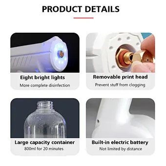 Sprayer Hand Sanitizer Dispenser Disinfectant Body Liquid Sanister Disinfecting Disinfection Dispensador Automatic Alcohol Spray