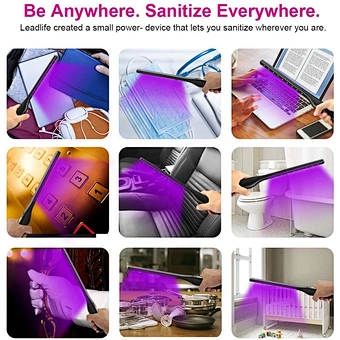 Mini Portable Led Lamp Disinfection Stick Uv Sterilizer wand for Towel Cabinet Kitchen Makeup Brush Milk Baby Bottle