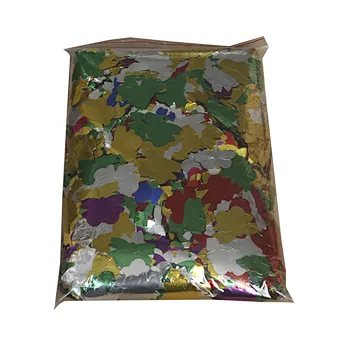 Flameproof colorfast metallic multi color butterfly confetti