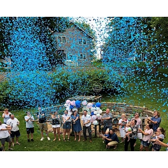 Gender reveal boy or girl baby shower Tissue round Confetti Wands Confetti Flick Stick confetti stick for New Born party decor