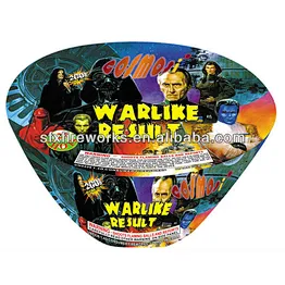 warlike result 25shots 200g cakes fireworks