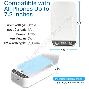 Ultraviolet Sterilizer Uv Uvc Disinfection Machine Sterile Light Wireless Charging Charger Uv-box Sanitizing Box For Mask Phone