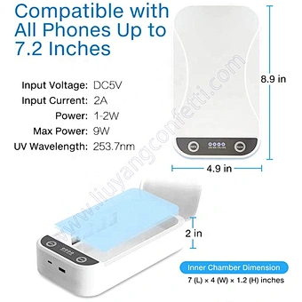 Ultraviolet Sterilizer Uv Uvc Disinfection Machine Sterile Light Wireless Charging Charger Uv-box Sanitizing Box For Mask Phone