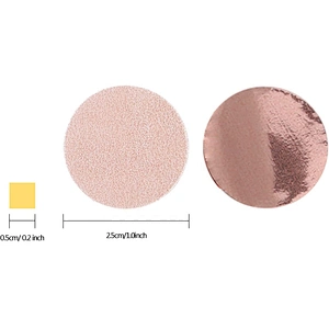 Round Tissue Paper Dots Wedding Birthday Party Decoration 1.76 Oz Rose Gold 1.5cm Biodegradable Events Blowers Table Confetti