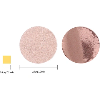 Round Tissue Paper Dots Wedding Birthday Party Decoration 1.76 Oz Rose Gold 1.5cm Biodegradable Events Blowers Table Confetti