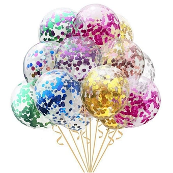 Mix Rose Kids Gift Helium Ballon Latex Color Confetti Balloon for Birthday baby shower Party Decoration Wedding Anniversary