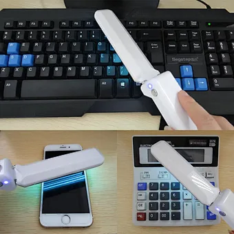 Mini Uv Light Air Sterilizer Sanitizer Sterilization Wand Portable Led Sanitizing Uvc Foldable Disinfection Stick for home water