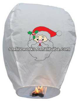 high quality flameproof christmas sky lantern