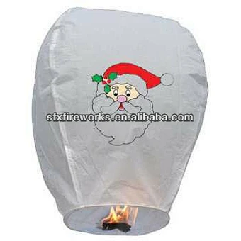 high quality flameproof christmas sky lantern