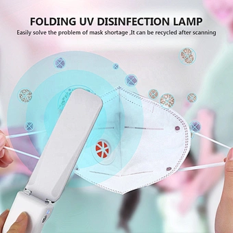 Hand-held Portable UV Light Sterilizer LED UV Wand Disinfection UV Germicidal Lamp Bulb USB Ultraviolet UVC Germicidal Light