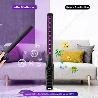 Usb Charging Uv Light Sanitizer Wand Led Lamp Hand-held Portable Disinfection For Household Travel Hotel Wardrobe Toilet Car Pet