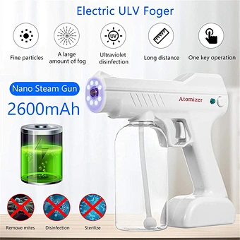 Blue Ray Nano Rechargeable Gun Disinfection Mist Hand Portable Sanitizer Disinfectant Liquid Automatic Spray Alcohol Sprayer