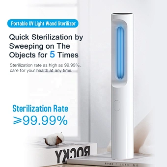 Ultraviolet UV Stick Disinfection Lamp UVC LED Sterilizer UV Light Mini Sanitizer Travel Wand Germicidal for Phone USB Charging