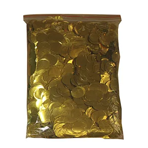 flameproof colorfast metallic confetti red