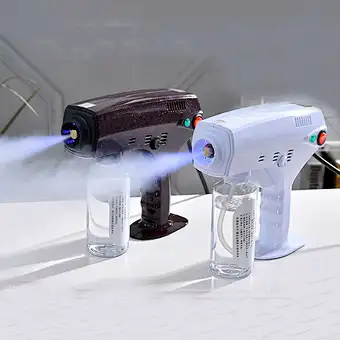 Anion Fogger Gun Atomization Spray Atomizer Rechargeable Auto 1200w Portable Sprayer Fog Machine Disinfection