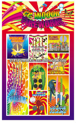 fireworks assortment: 22 indoor fireworks