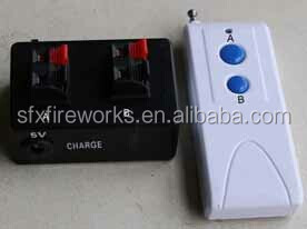 2cues remote control firing system, rechargeable battery, 500m distance,learn function
