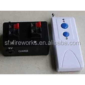 2cues remote control firing system, rechargeable battery, 500m distance,learn function