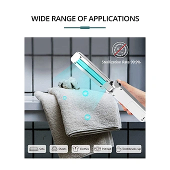 Uv Light Sanitizer Foldable Uvc Sterilization Lamp Mini Ultraviolet Sterilizer Wand For Phone Home Hotel Household Travel toy