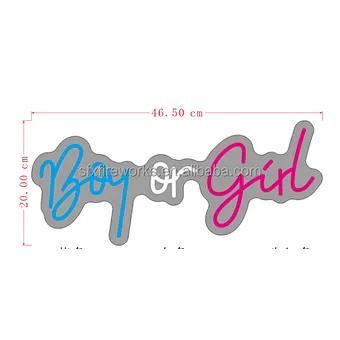 Birthday Decoration Party Favor Decor LED Light Letter Bath Set Supplies Deco Gender Reveal Baby Shower Boy Or Girl Neon Sign
