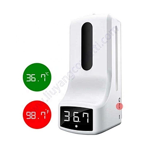 Non Contact Wall Mounted 70% Alcohol Disinfectant Mist Sprayer Sterilizer hand Sanitizer dispenser Digital Forehead Thermometer