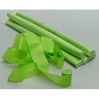 colorfast fireproof tissue double streamer- light green