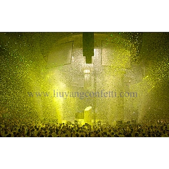 Paper Wedding Blaster Decoration Cannon Popper Glitter Shooter Streamer Tissue Yellow Confetti