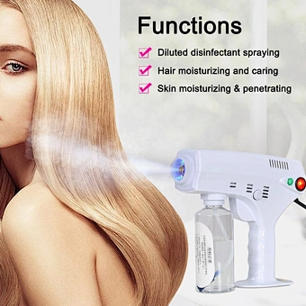 Factory Handheld Skin Hair Steam Atomization Portable sterilization Disinfect Disinfection Sprayer Gun Nano Spray Disinfectant