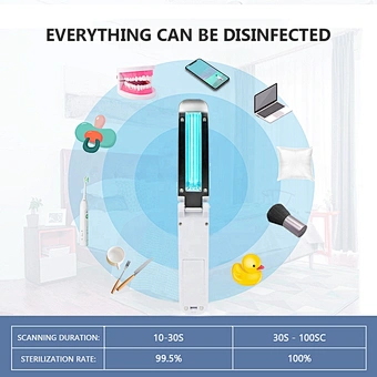 Hand-held Portable UV Light Sterilizer LED UV Wand Disinfection UV Germicidal Lamp Bulb USB Ultraviolet UVC Germicidal Light