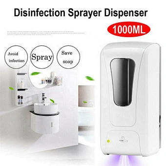 Touchless Wall Mounted foot sanitiser Sensor Spray sanitising Stand Electric Automatic advertising hand sanitizer dispenser