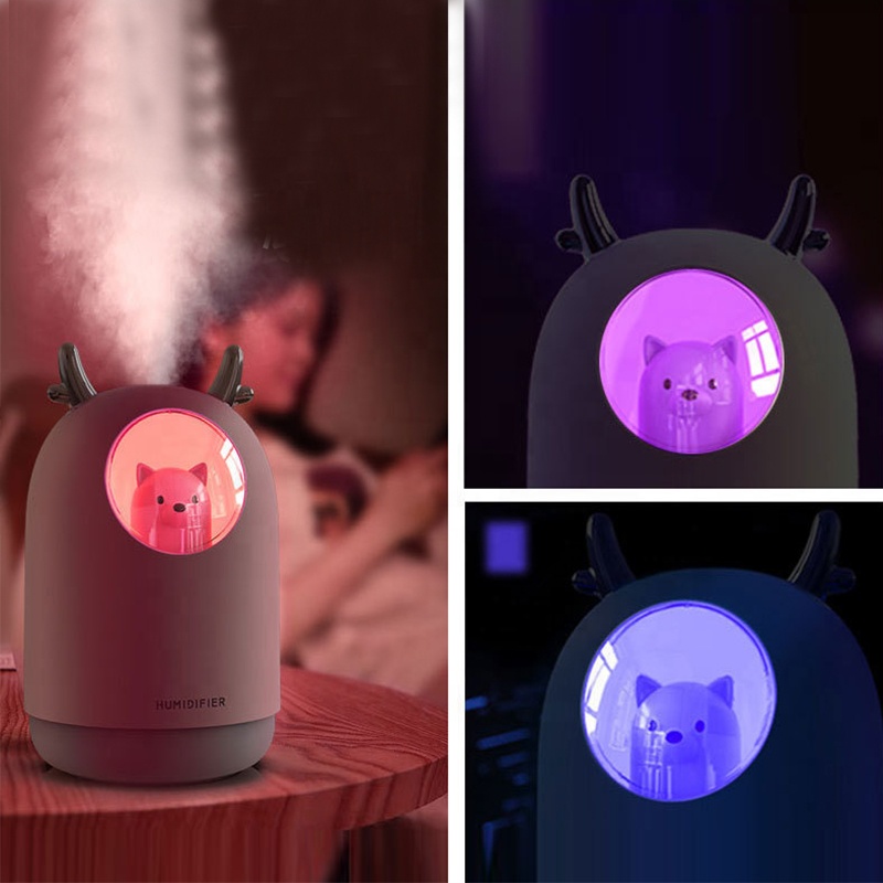 300ml pet Air Humidifier Ultrasonic Car Mini Aroma Diffuser Portable sterilize disinfection Usb alcohol disinfectant Humidifiers