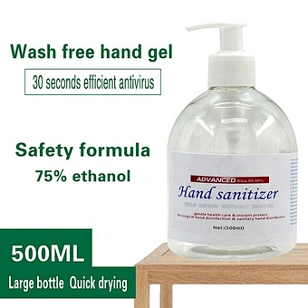 75% Alcohol 500ML water free Disposable Hand Sanitizer Gel