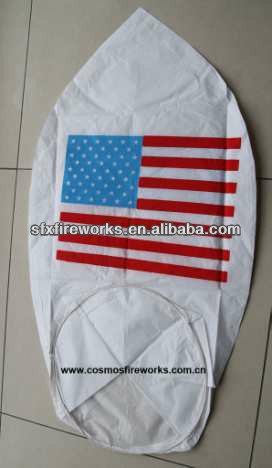 high quality flameproof American flag sky lantern