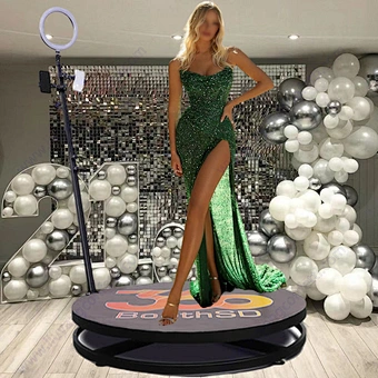 Best Video spin 360 photo booth backdrop  Automatic Machine for Events Party Wedding Entertainment