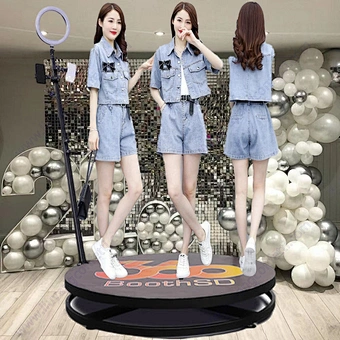 360 Photo Booth Wireless Automatic Rotating Selfie Wedding Photobooth Intelligent Operation Camera for sale