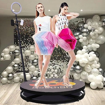 360 Photo Booth Wireless Automatic Rotating Selfie Wedding Photobooth Intelligent Operation Camera for sale