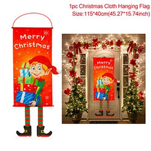 Garland Merry Decor Home 2020 Ornament Xmas Happy New Year 2021 Soldier Welcome Hanging Outdoor Door Banner Christmas Decoration