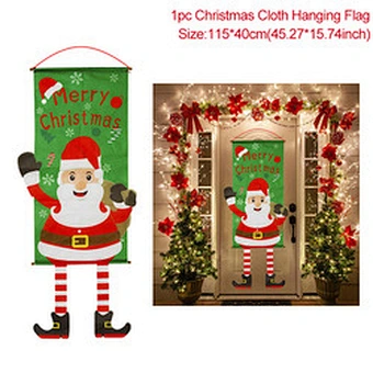 Garland Merry Decor Home 2020 Ornament Xmas Happy New Year 2021 Soldier Welcome Hanging Outdoor Door Banner Christmas Decoration
