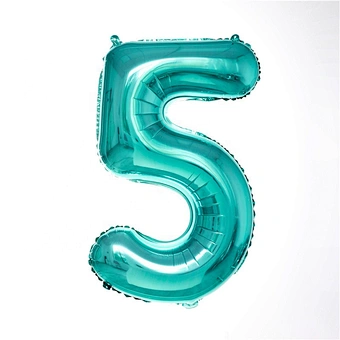 Decoration Anniversary 90cm Tiffany Blue Aluminum Decorative Foil Stand 34 Inch Helium Set Digital Birthday Party Number Balloon