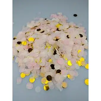 Metallic Gold/Silver Tissue Circle Confetti DIY Colorful Wedding Birthday Baby Shower Christmas Party Table Decor